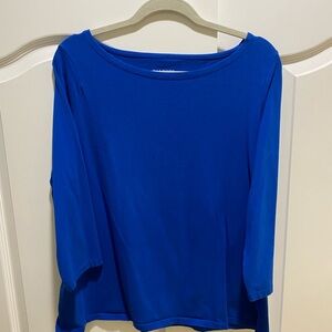 Talbots royal blue long sleeve tee size 1X